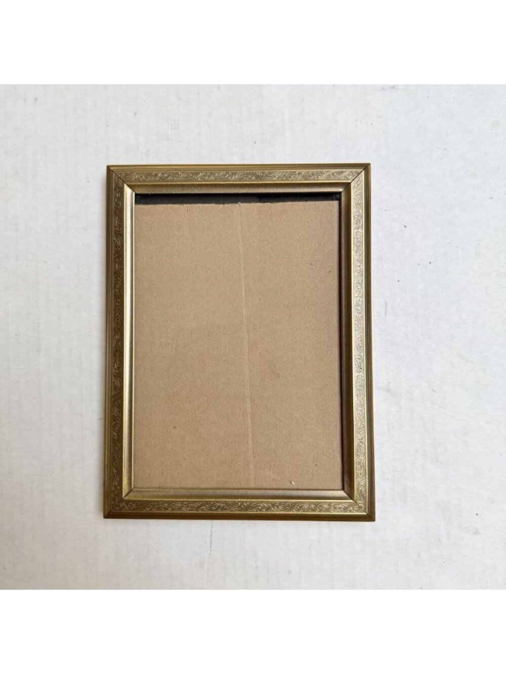 Gold Tone Metal Frame for 6 X 8 Photo Picture Gilt Edges Art Nouveau Decor